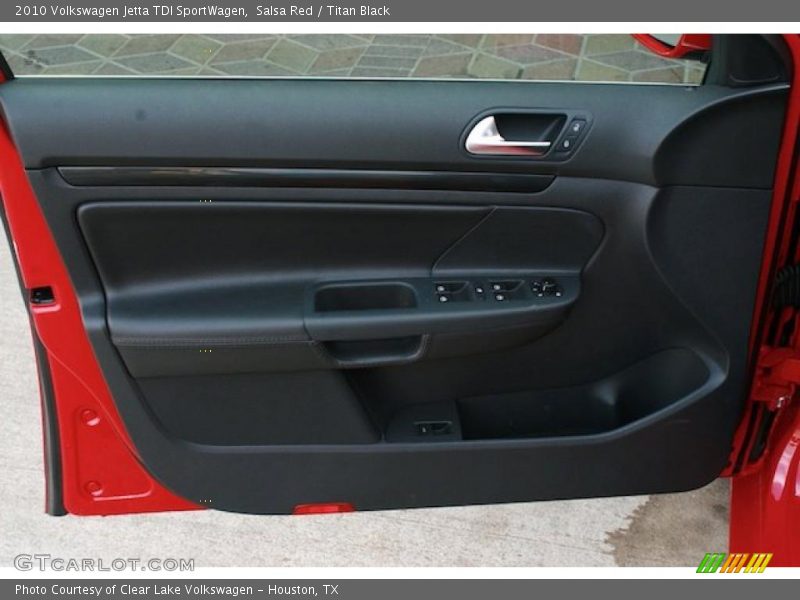 Salsa Red / Titan Black 2010 Volkswagen Jetta TDI SportWagen
