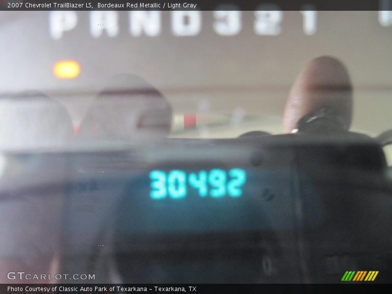 Bordeaux Red Metallic / Light Gray 2007 Chevrolet TrailBlazer LS