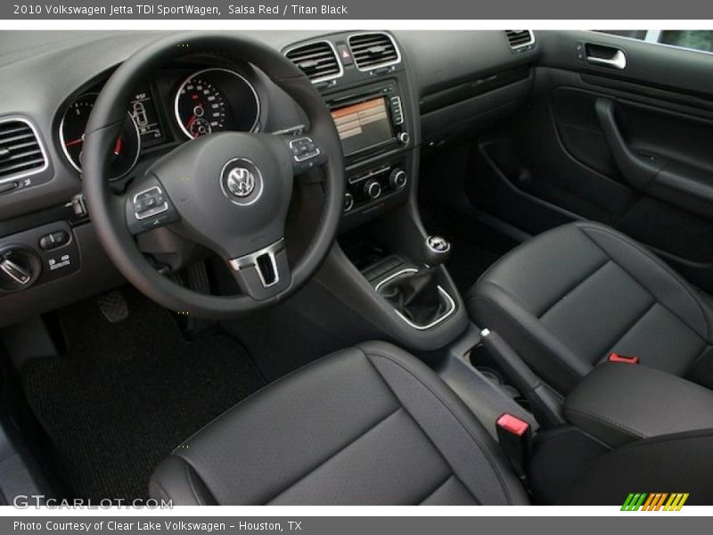 Salsa Red / Titan Black 2010 Volkswagen Jetta TDI SportWagen