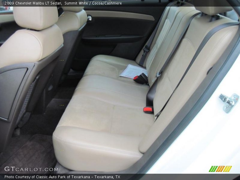Summit White / Cocoa/Cashmere 2009 Chevrolet Malibu LT Sedan