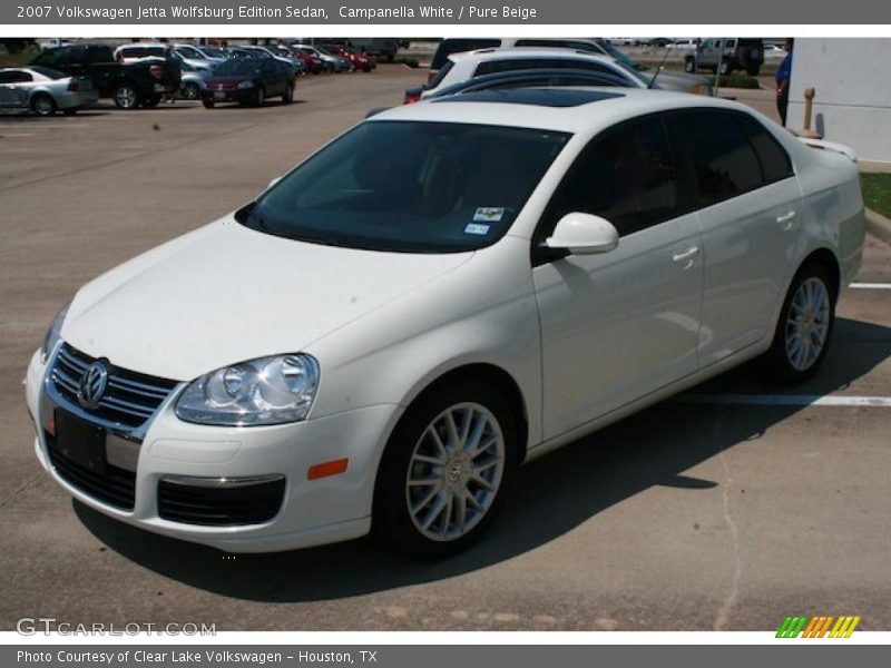 Campanella White / Pure Beige 2007 Volkswagen Jetta Wolfsburg Edition Sedan