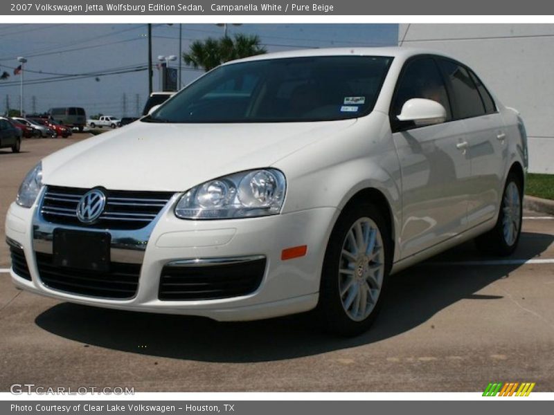 Campanella White / Pure Beige 2007 Volkswagen Jetta Wolfsburg Edition Sedan