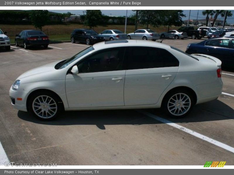 Campanella White / Pure Beige 2007 Volkswagen Jetta Wolfsburg Edition Sedan