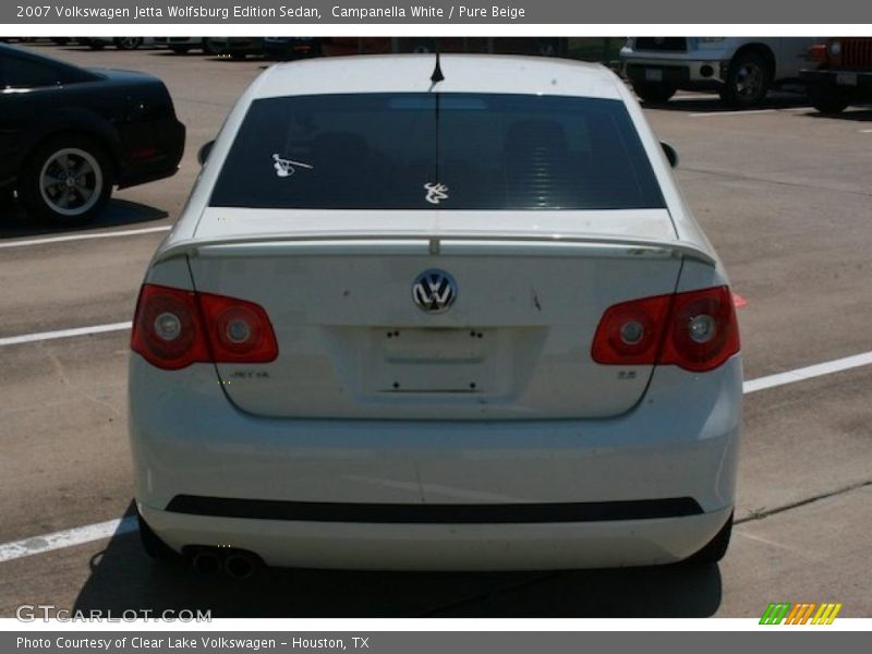 Campanella White / Pure Beige 2007 Volkswagen Jetta Wolfsburg Edition Sedan