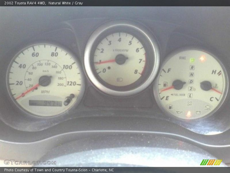 Natural White / Gray 2002 Toyota RAV4 4WD