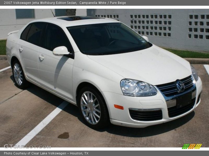 Campanella White / Pure Beige 2007 Volkswagen Jetta Wolfsburg Edition Sedan