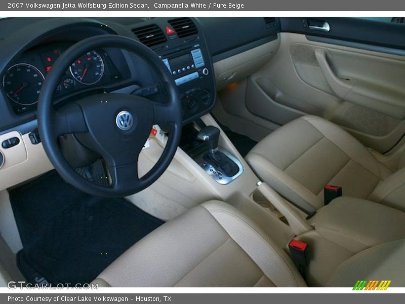 Campanella White / Pure Beige 2007 Volkswagen Jetta Wolfsburg Edition Sedan