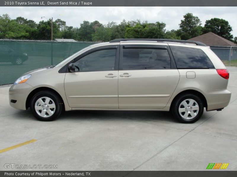 Desert Sand Mica / Taupe 2010 Toyota Sienna LE