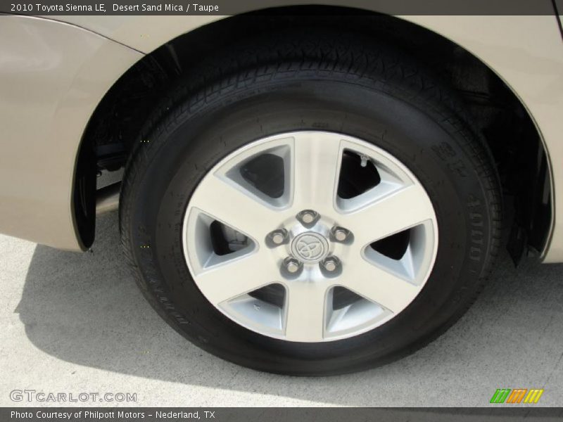 Desert Sand Mica / Taupe 2010 Toyota Sienna LE