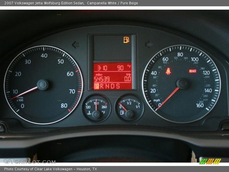 Campanella White / Pure Beige 2007 Volkswagen Jetta Wolfsburg Edition Sedan