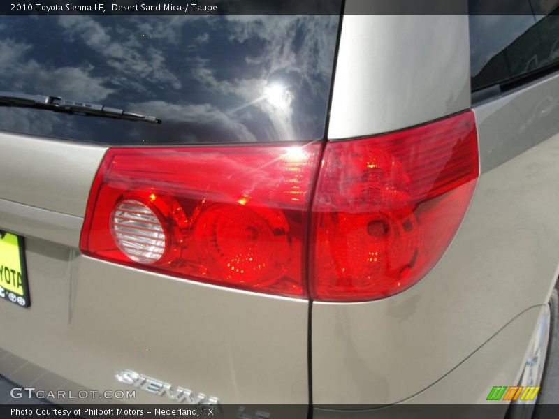 Desert Sand Mica / Taupe 2010 Toyota Sienna LE