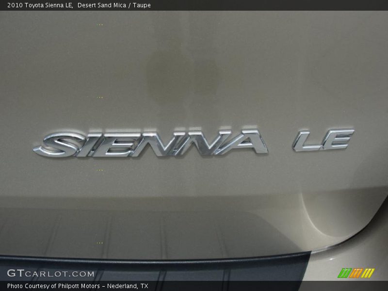 Desert Sand Mica / Taupe 2010 Toyota Sienna LE