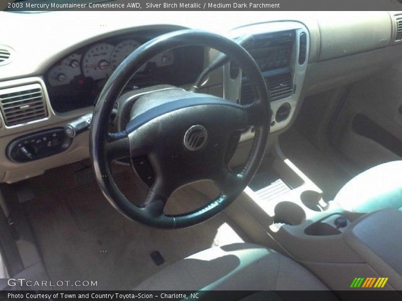 Silver Birch Metallic / Medium Dark Parchment 2003 Mercury Mountaineer Convenience AWD