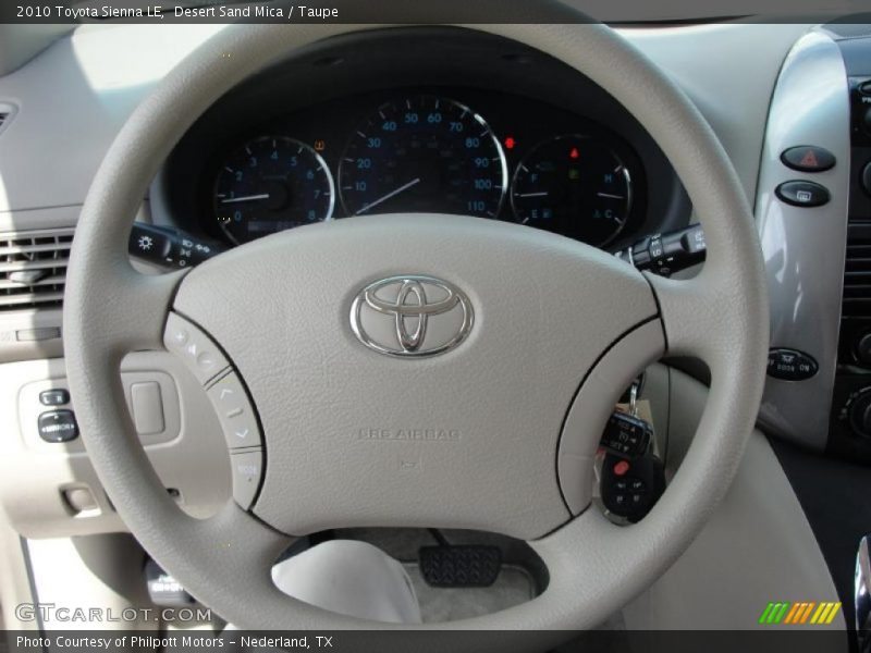 Desert Sand Mica / Taupe 2010 Toyota Sienna LE