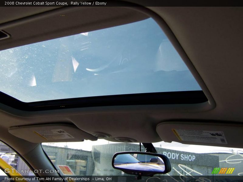 Rally Yellow / Ebony 2008 Chevrolet Cobalt Sport Coupe