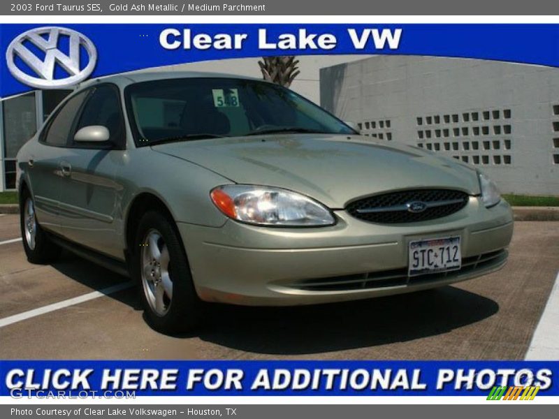 Gold Ash Metallic / Medium Parchment 2003 Ford Taurus SES