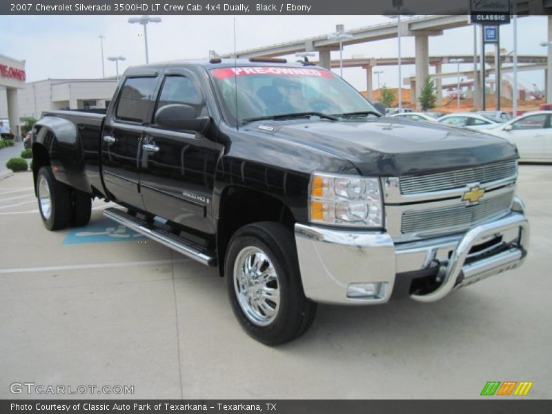 Black / Ebony 2007 Chevrolet Silverado 3500HD LT Crew Cab 4x4 Dually