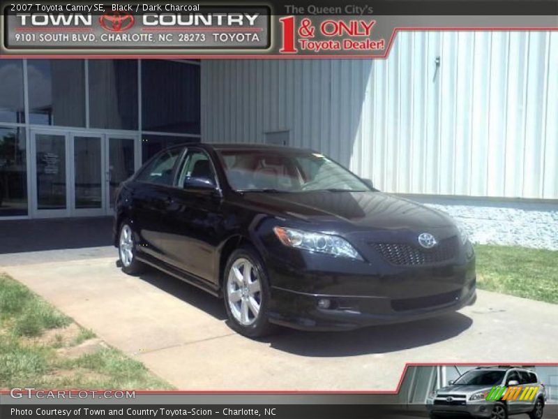 Black / Dark Charcoal 2007 Toyota Camry SE