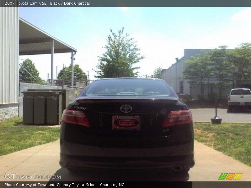 Black / Dark Charcoal 2007 Toyota Camry SE