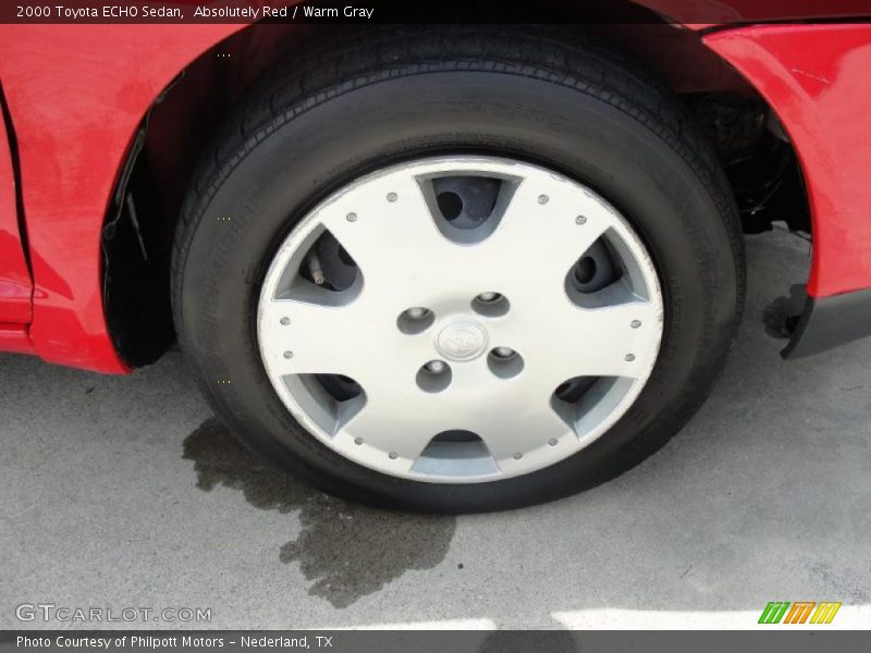 Absolutely Red / Warm Gray 2000 Toyota ECHO Sedan
