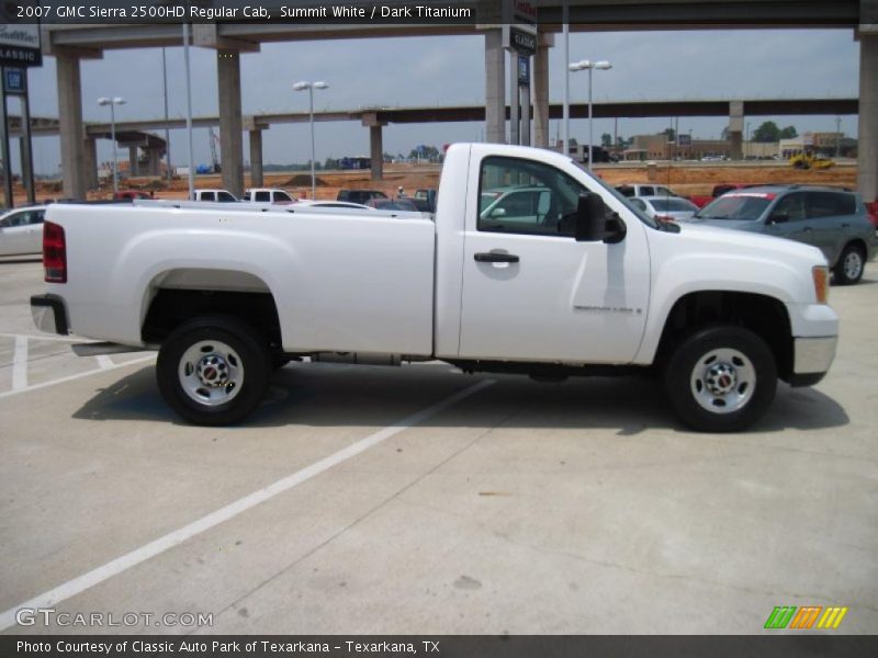 Summit White / Dark Titanium 2007 GMC Sierra 2500HD Regular Cab