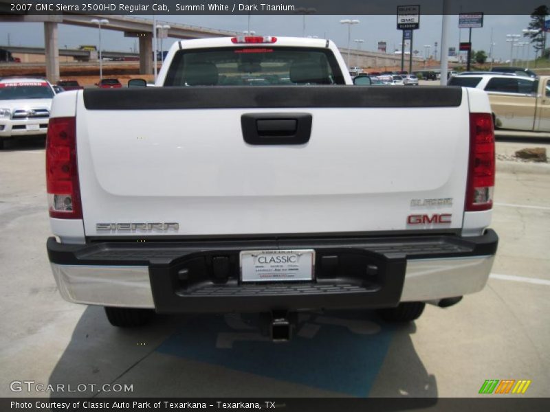 Summit White / Dark Titanium 2007 GMC Sierra 2500HD Regular Cab