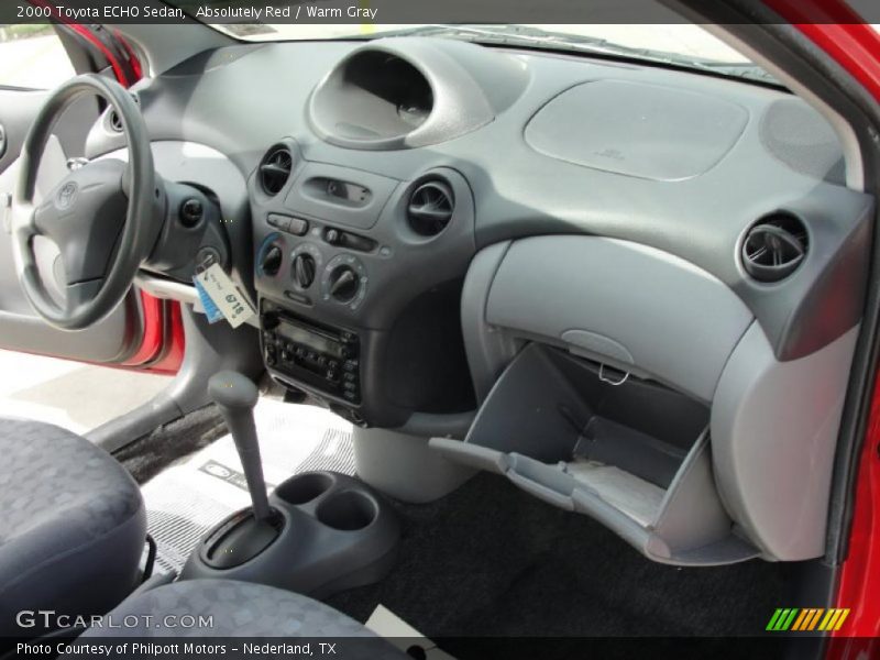 Absolutely Red / Warm Gray 2000 Toyota ECHO Sedan