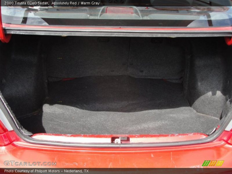 Absolutely Red / Warm Gray 2000 Toyota ECHO Sedan