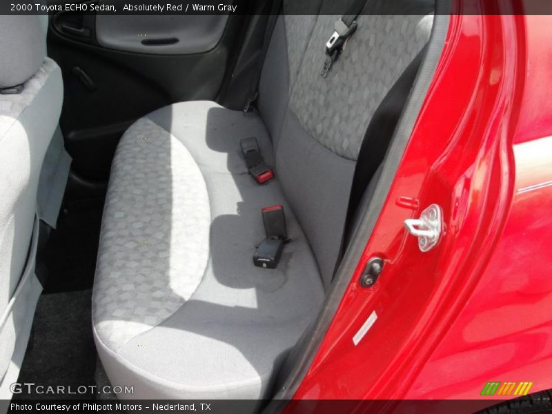 Absolutely Red / Warm Gray 2000 Toyota ECHO Sedan