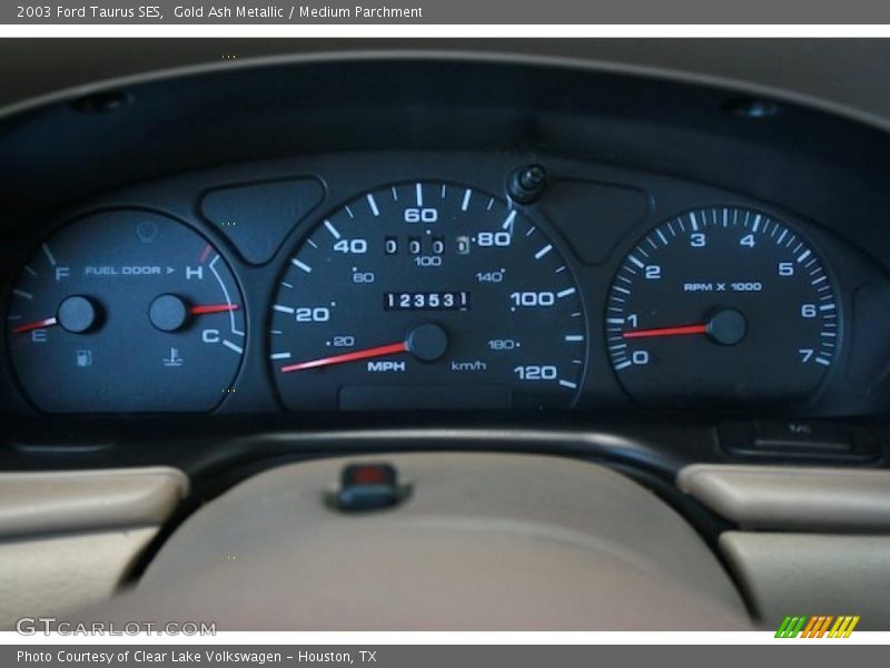 Gold Ash Metallic / Medium Parchment 2003 Ford Taurus SES