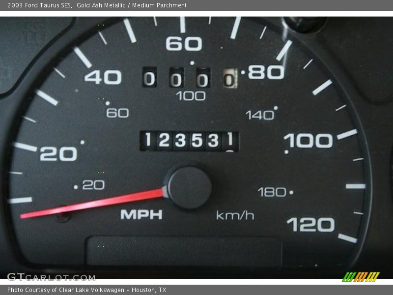 Gold Ash Metallic / Medium Parchment 2003 Ford Taurus SES