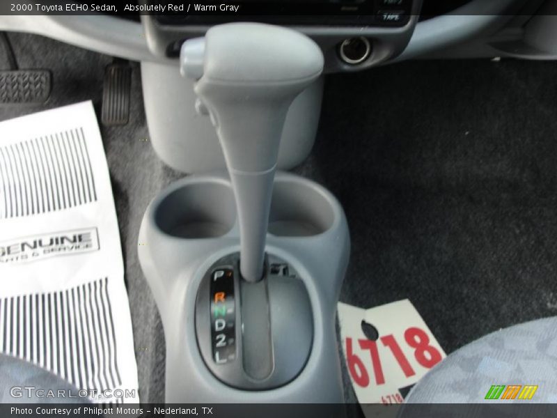 Absolutely Red / Warm Gray 2000 Toyota ECHO Sedan