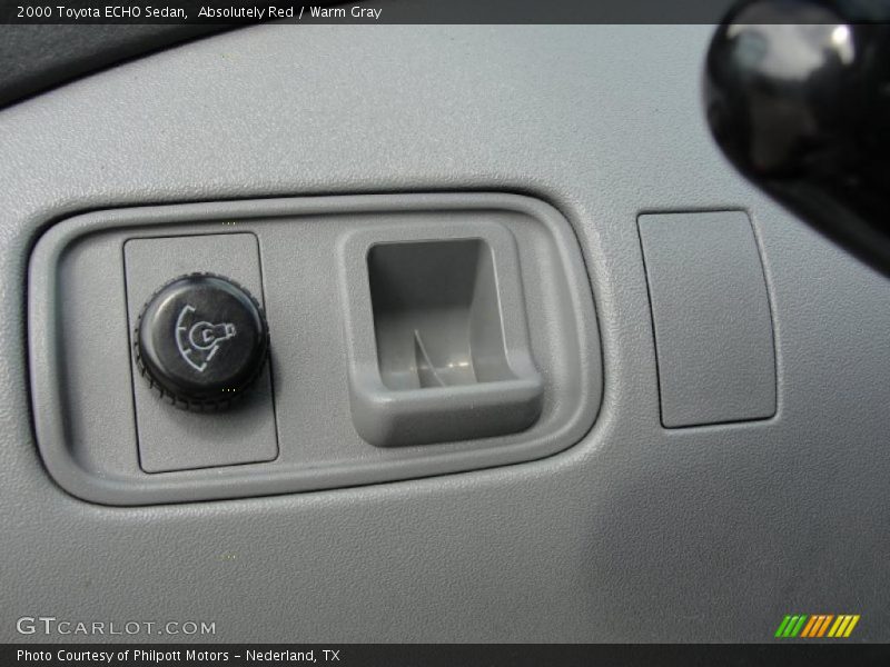 Absolutely Red / Warm Gray 2000 Toyota ECHO Sedan