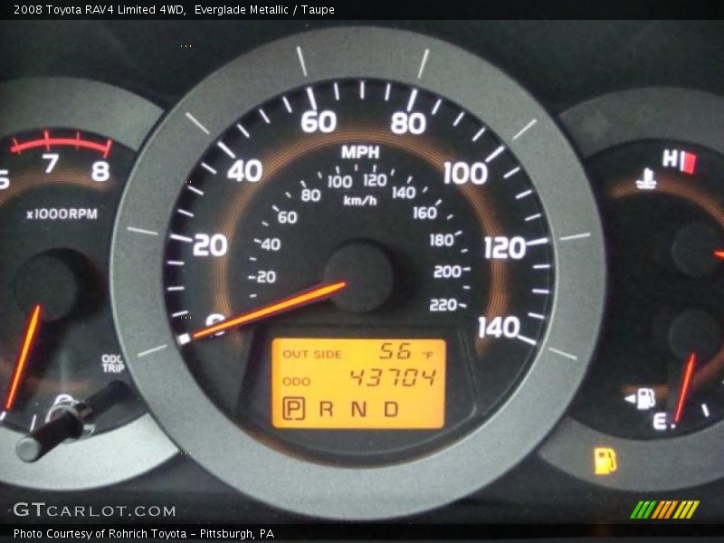 Everglade Metallic / Taupe 2008 Toyota RAV4 Limited 4WD