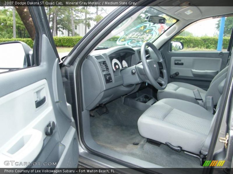 Mineral Gray Metallic / Medium Slate Gray 2007 Dodge Dakota ST Quad Cab