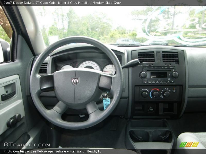 Mineral Gray Metallic / Medium Slate Gray 2007 Dodge Dakota ST Quad Cab