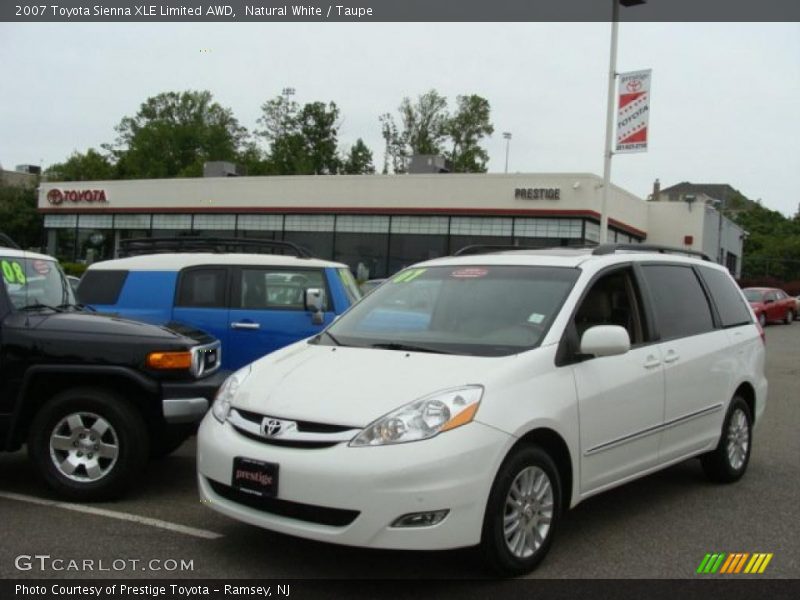 Natural White / Taupe 2007 Toyota Sienna XLE Limited AWD