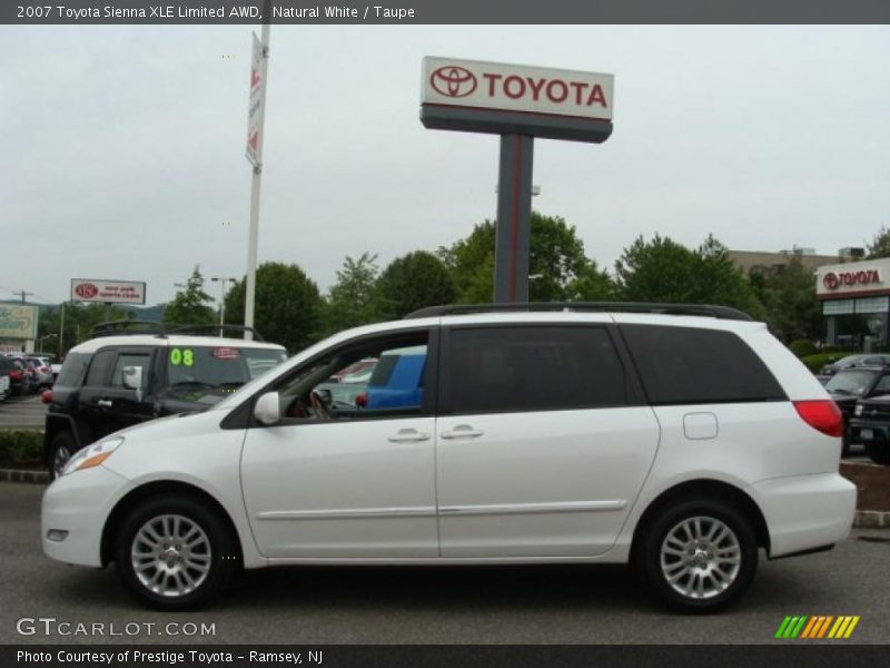 Natural White / Taupe 2007 Toyota Sienna XLE Limited AWD