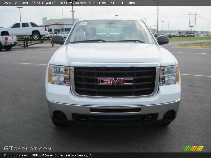 Summit White / Dark Titanium 2010 GMC Sierra 2500HD Work Truck Crew Cab 4x4