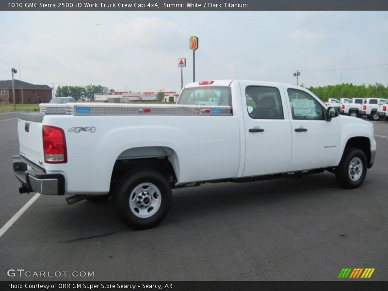 Summit White / Dark Titanium 2010 GMC Sierra 2500HD Work Truck Crew Cab 4x4