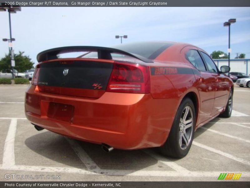 Go Mango! Orange / Dark Slate Gray/Light Graystone 2006 Dodge Charger R/T Daytona