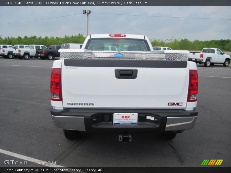Summit White / Dark Titanium 2010 GMC Sierra 2500HD Work Truck Crew Cab 4x4