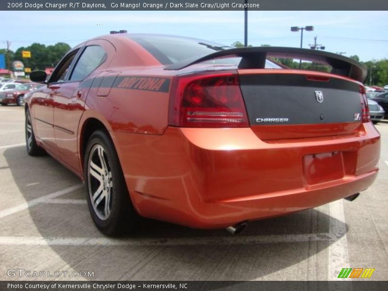 Go Mango! Orange / Dark Slate Gray/Light Graystone 2006 Dodge Charger R/T Daytona