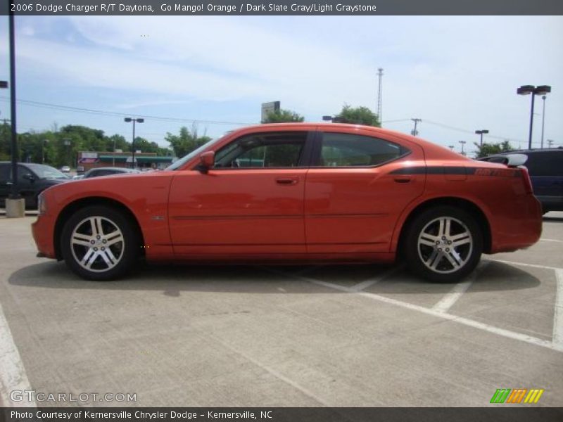 Go Mango! Orange / Dark Slate Gray/Light Graystone 2006 Dodge Charger R/T Daytona