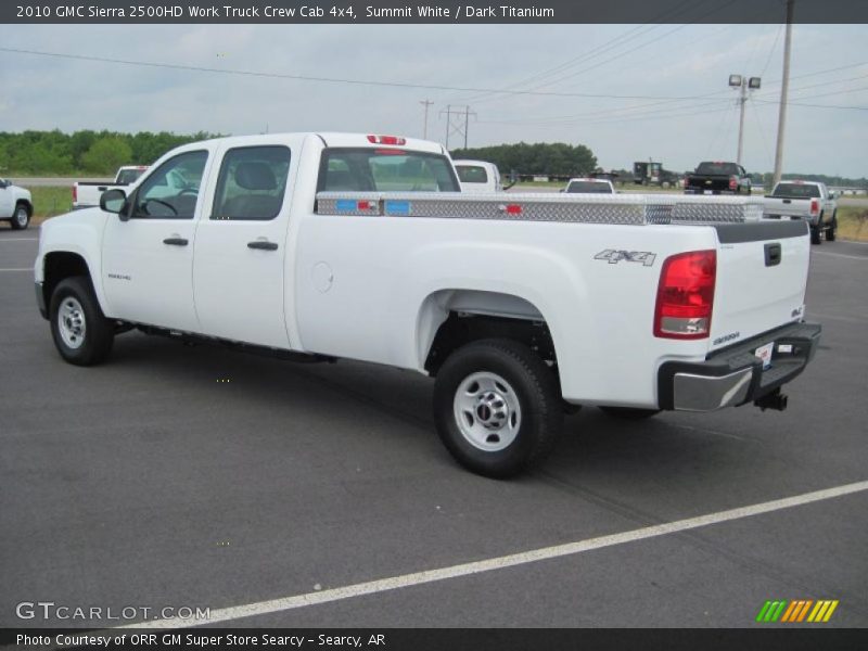 Summit White / Dark Titanium 2010 GMC Sierra 2500HD Work Truck Crew Cab 4x4
