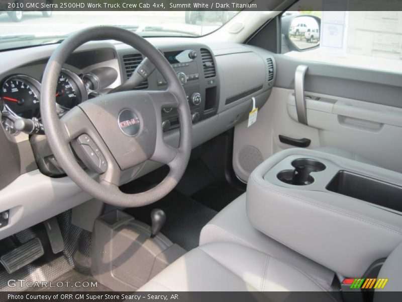 Summit White / Dark Titanium 2010 GMC Sierra 2500HD Work Truck Crew Cab 4x4