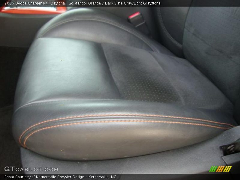 Go Mango! Orange / Dark Slate Gray/Light Graystone 2006 Dodge Charger R/T Daytona