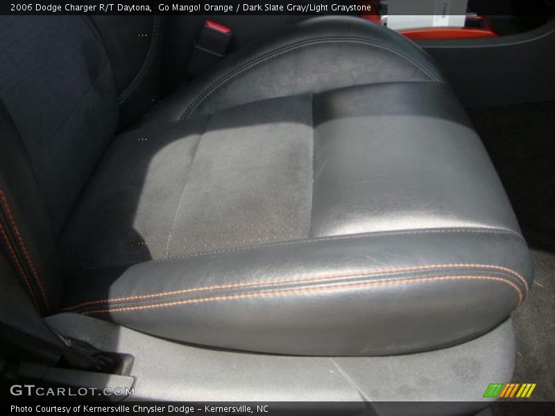 Go Mango! Orange / Dark Slate Gray/Light Graystone 2006 Dodge Charger R/T Daytona