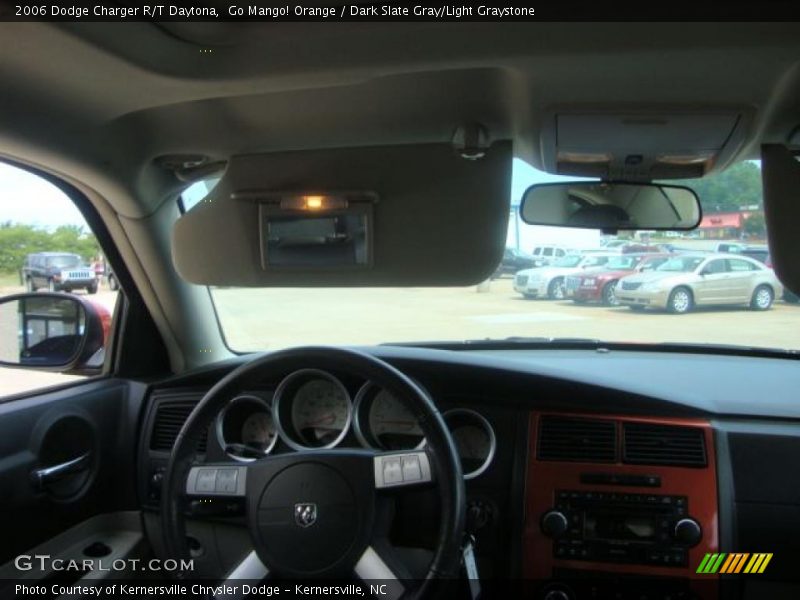 Go Mango! Orange / Dark Slate Gray/Light Graystone 2006 Dodge Charger R/T Daytona