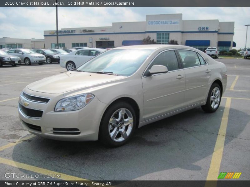 Gold Mist Metallic / Cocoa/Cashmere 2010 Chevrolet Malibu LT Sedan